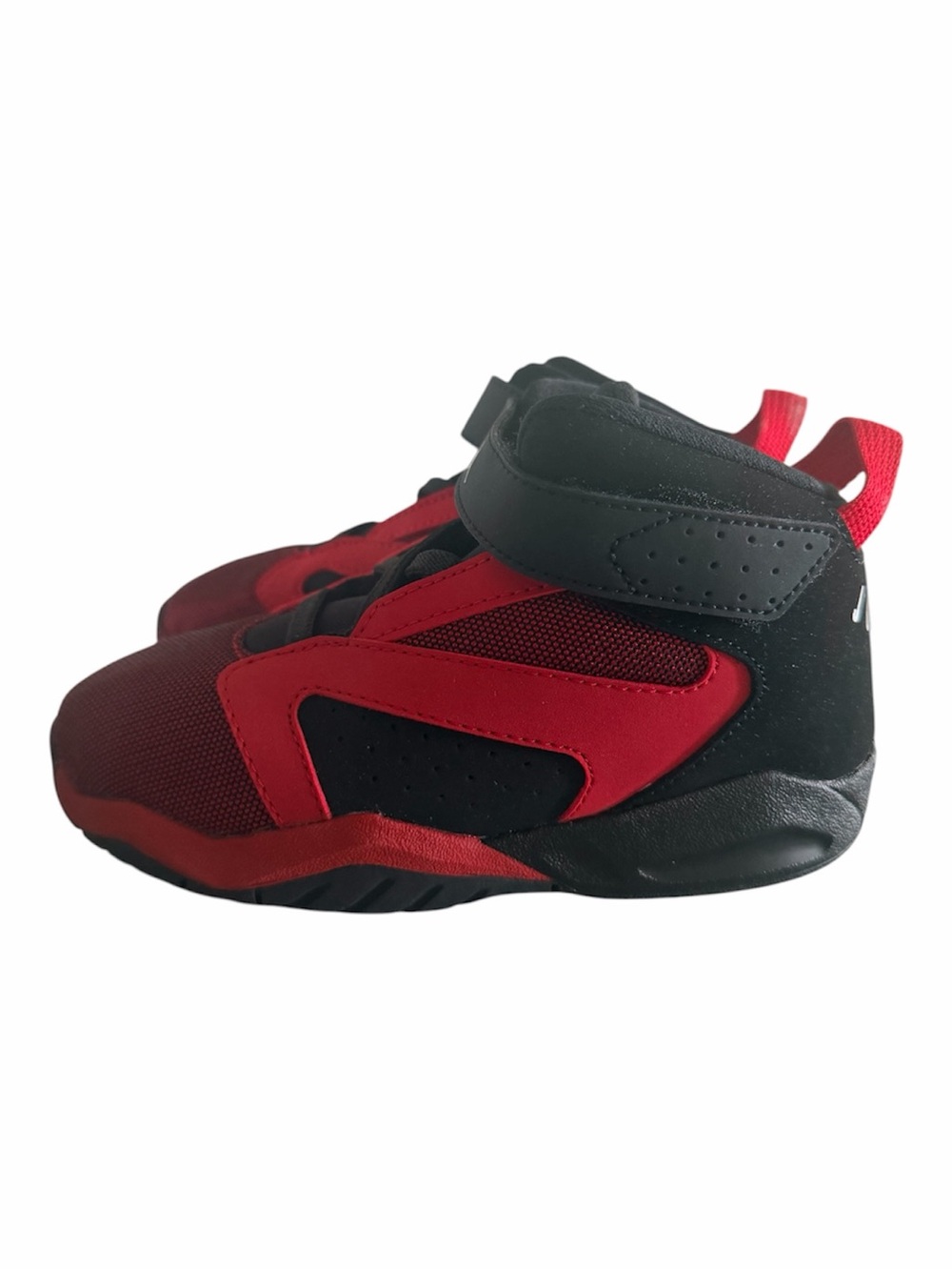 Jordan Kids Black and Red High-Top Sneakers
